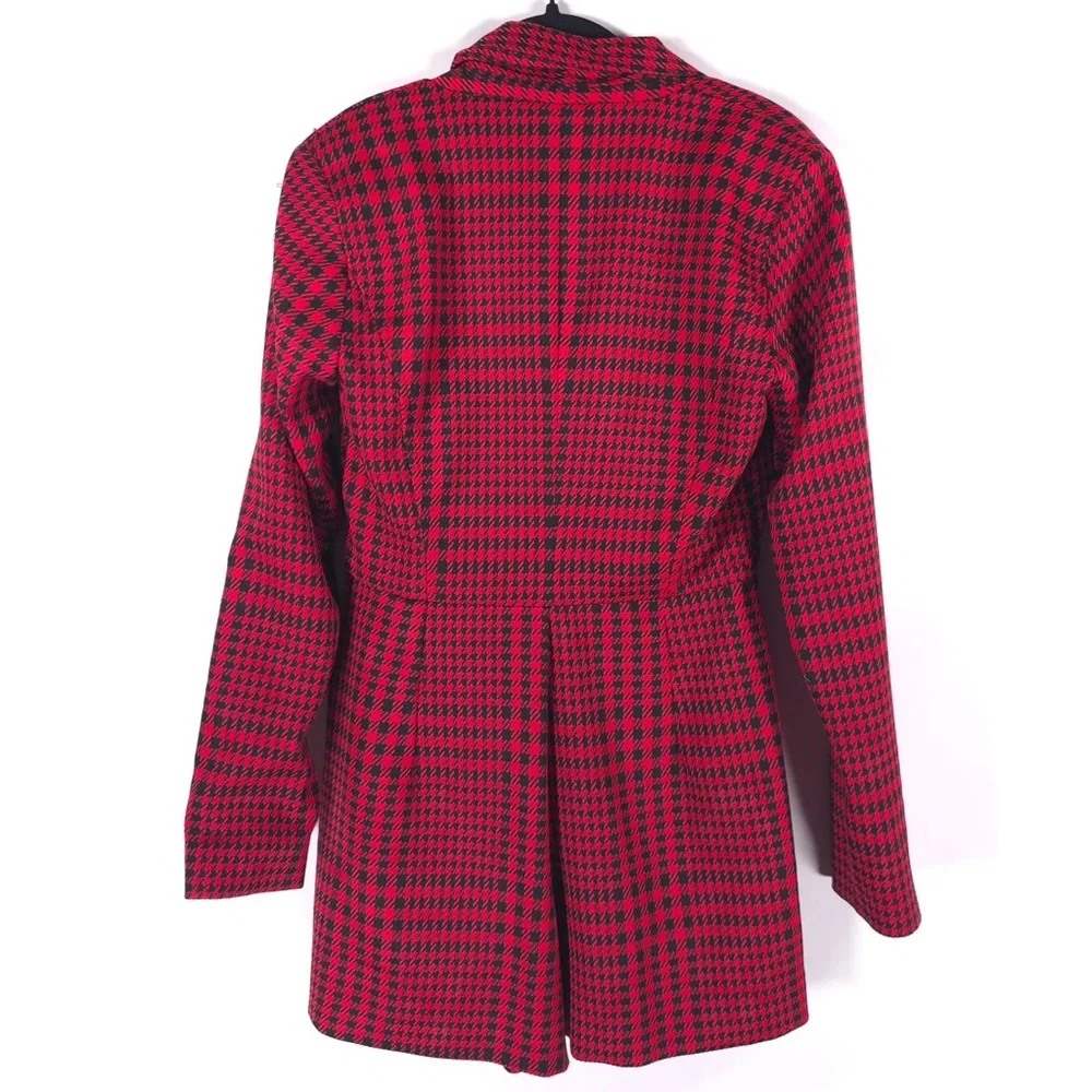 NWT ZARA ROMANIA🇷🇴MADE Houndstooth Blazer‎ Dress Romper 8342/331 MEDIUM